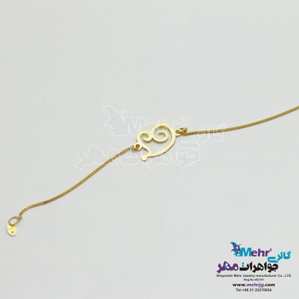 دستبند طلا - طرح قلب-SB0062